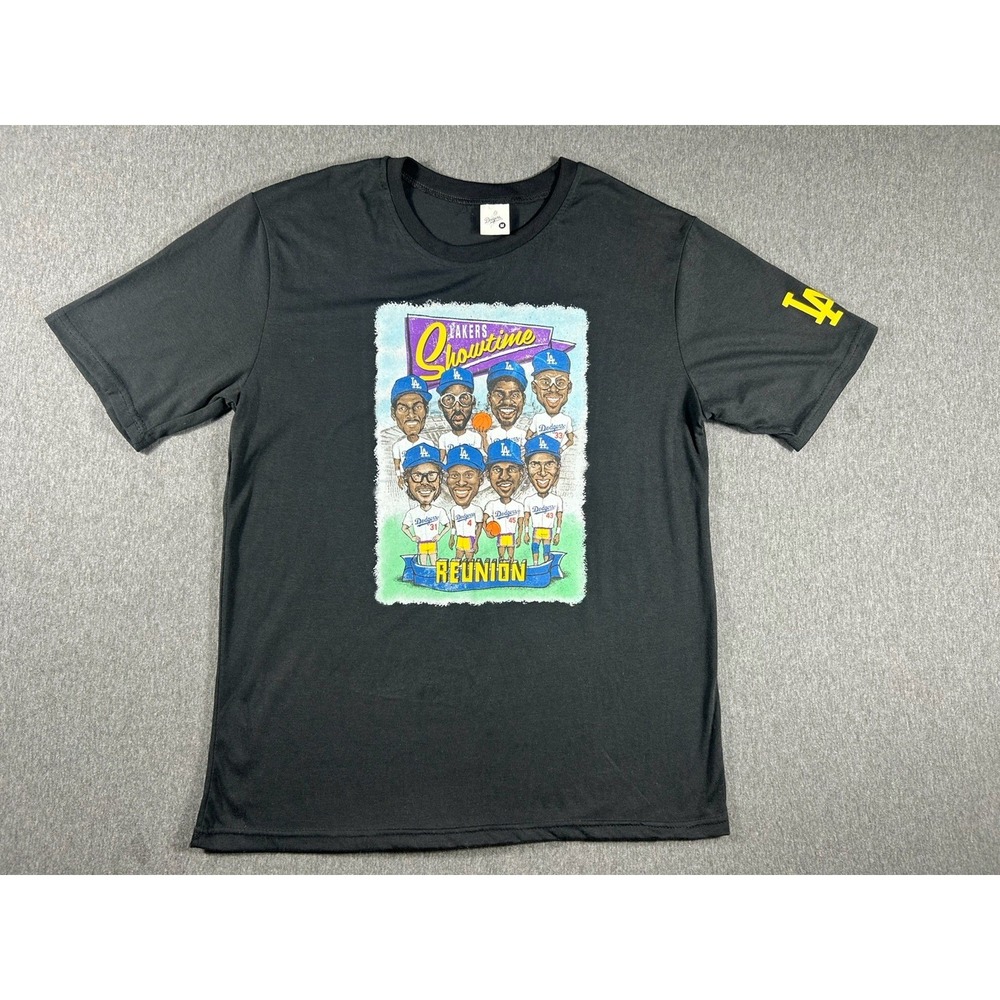 Los Angeles Dodgers x Lakers Showtime Reunion‎ Graphic T-Shirt Black Men M